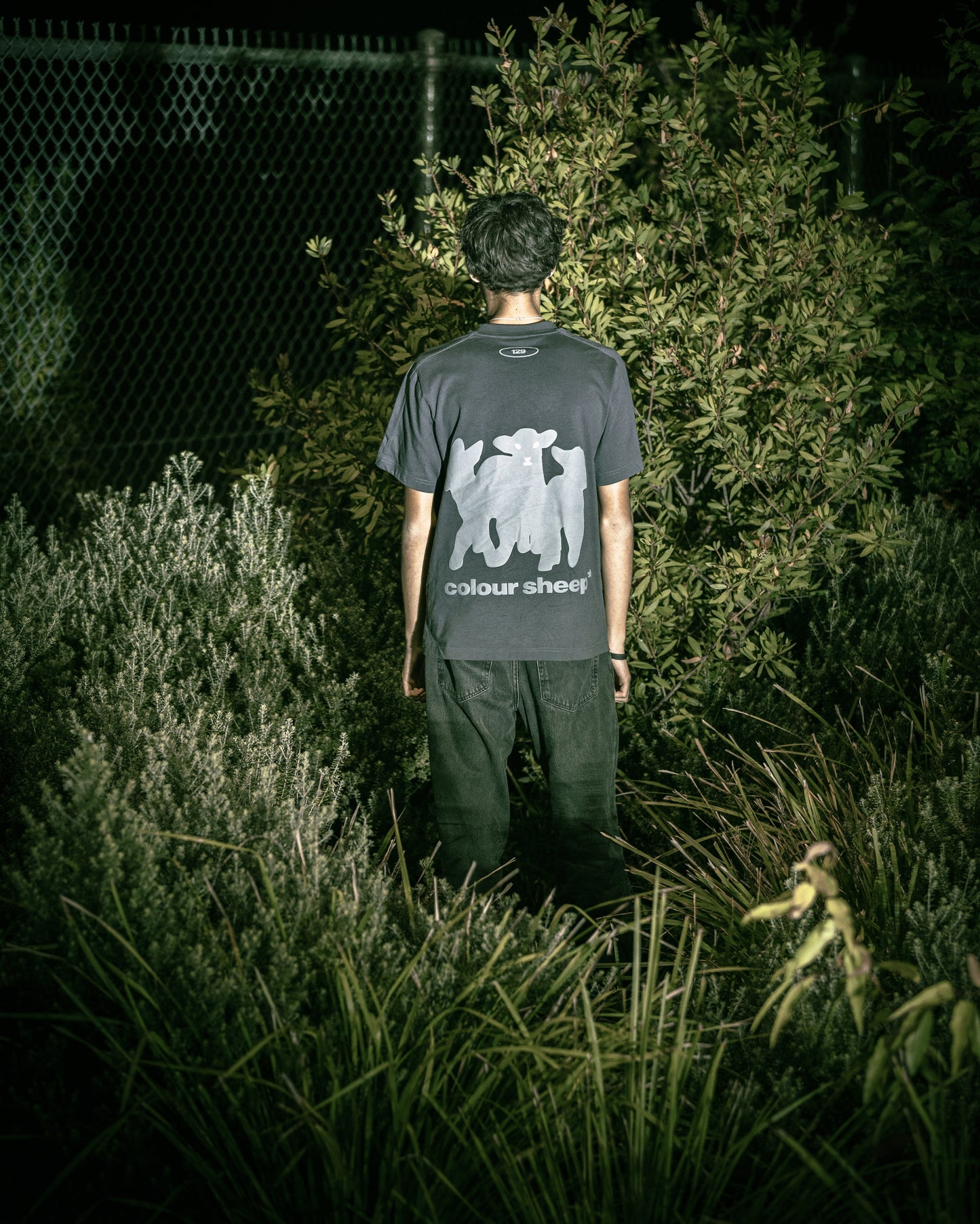 "NIGHT" FLOCK TEE