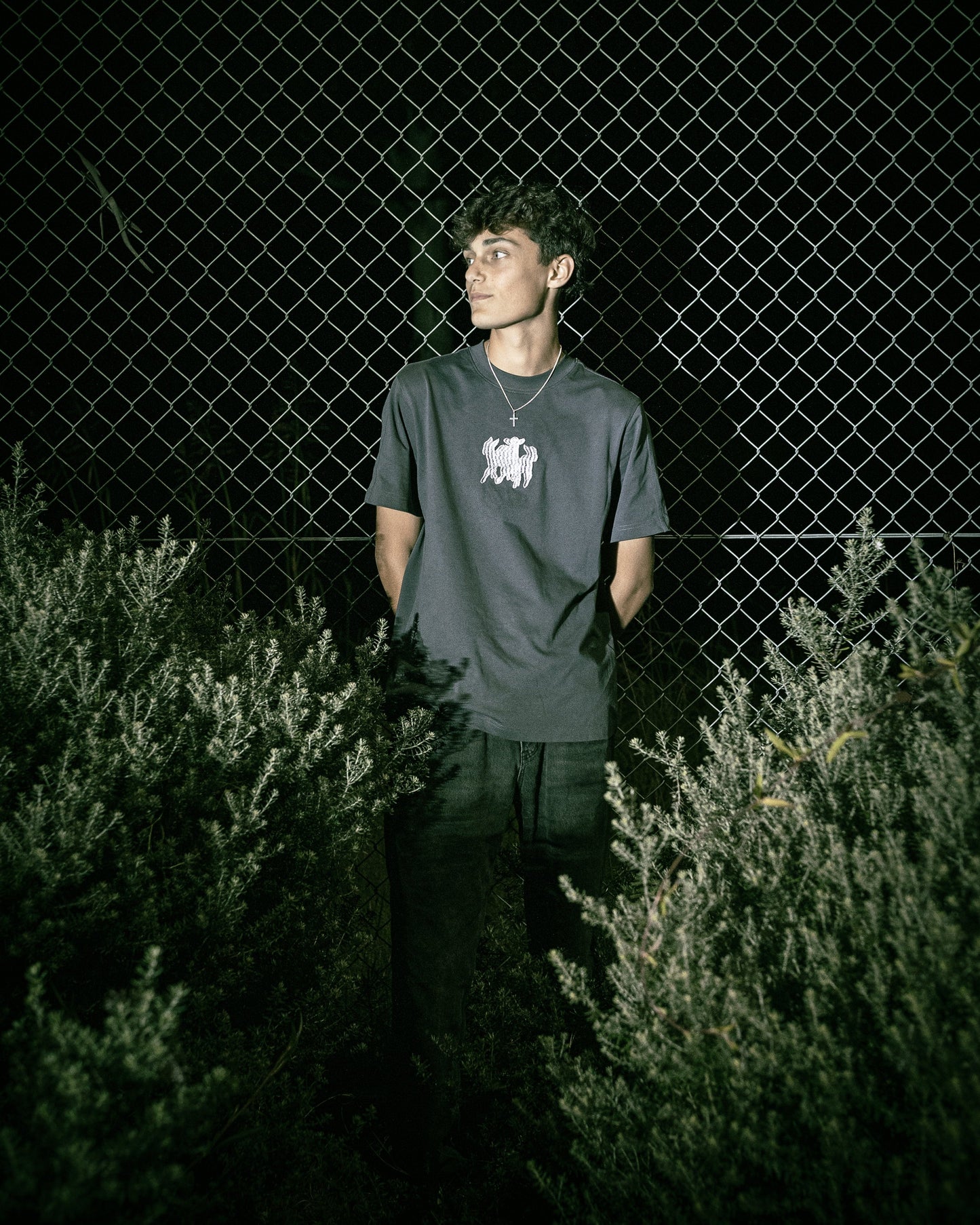 "NIGHT" FLOCK TEE
